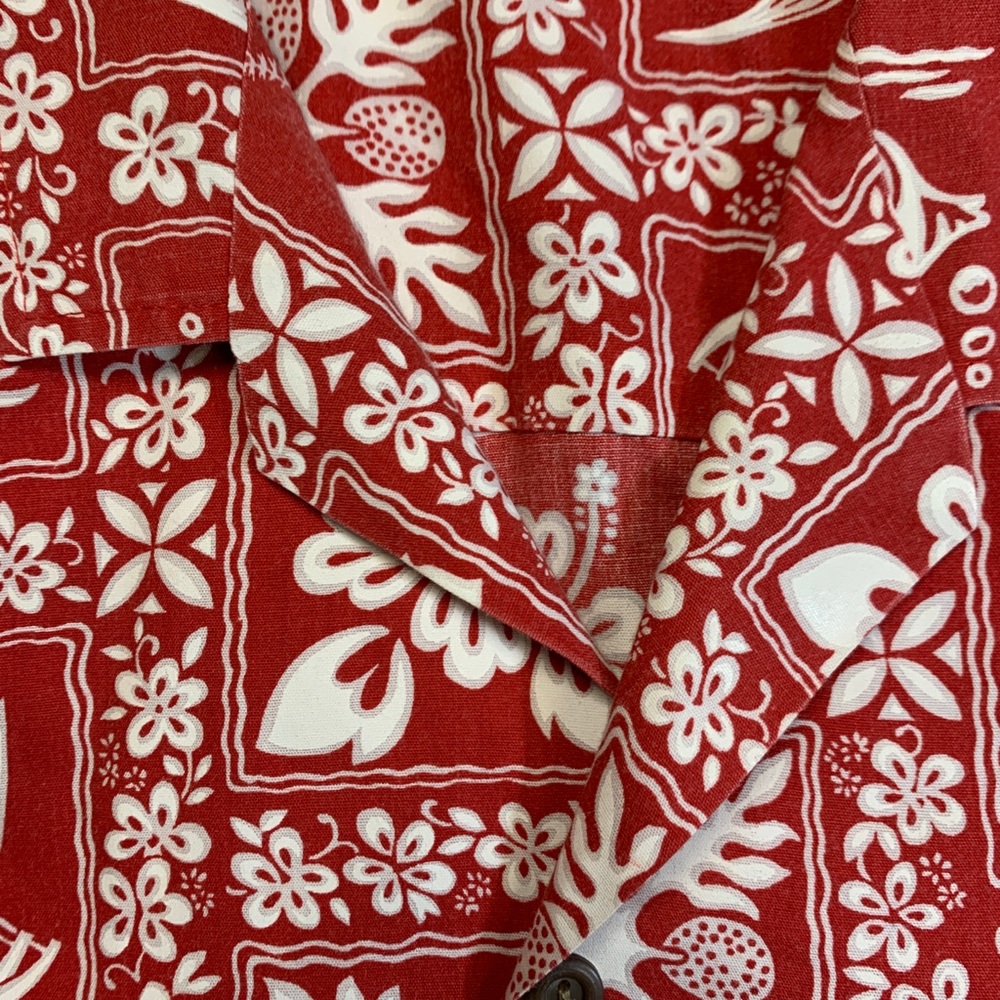 Vintage Royal Creations Hawaii Hawaiian Button Down Shirt Mens Sz Large Tropical - Picture 7 of 11